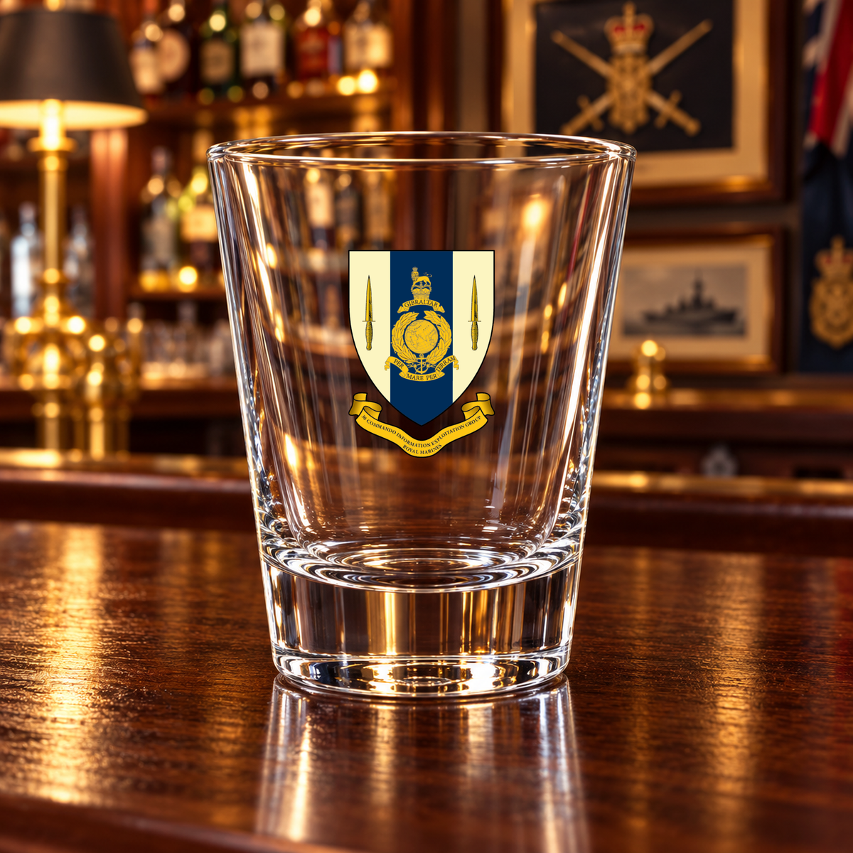 30 Commando IX Group RM - Shot Glasses | The Crafty Black Dog — Frosted_Shot_Glass_Military_Bar_Smart_Object copy