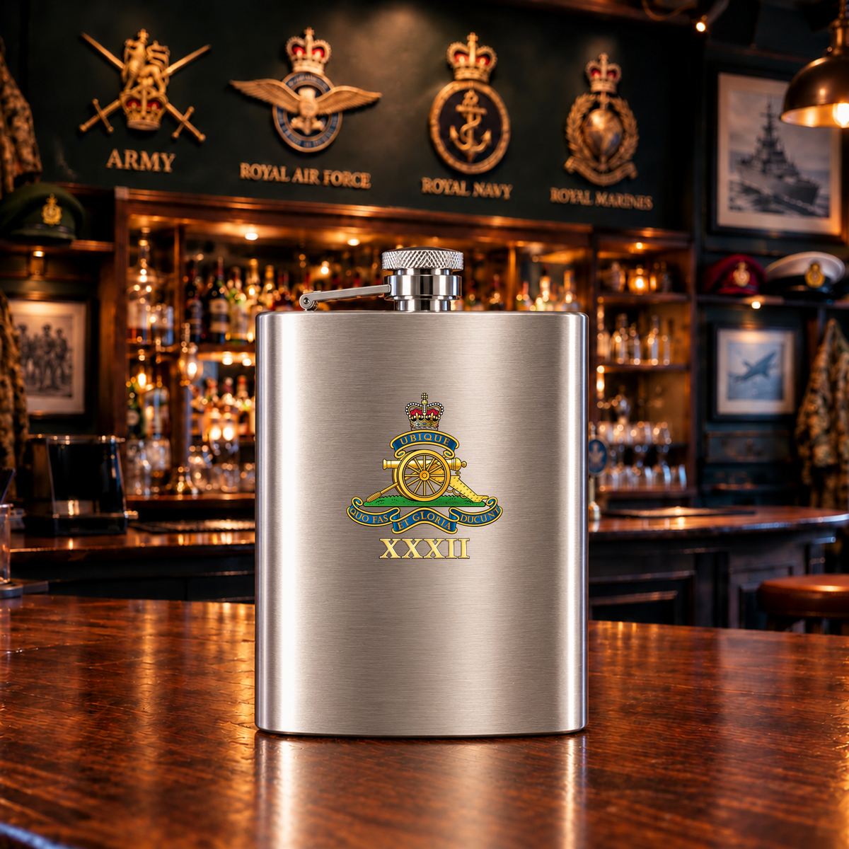 32 Regt Royal Artillery - Hip Flask — Hip_Flask