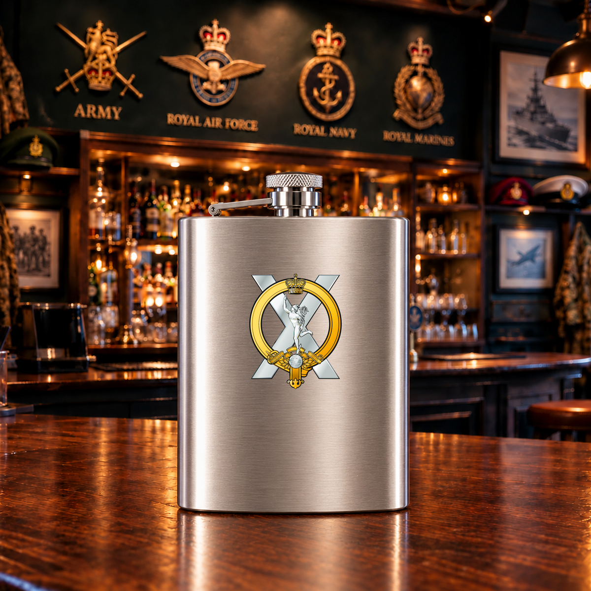 32 Signal Regt - Hip Flask — Hip_Flask