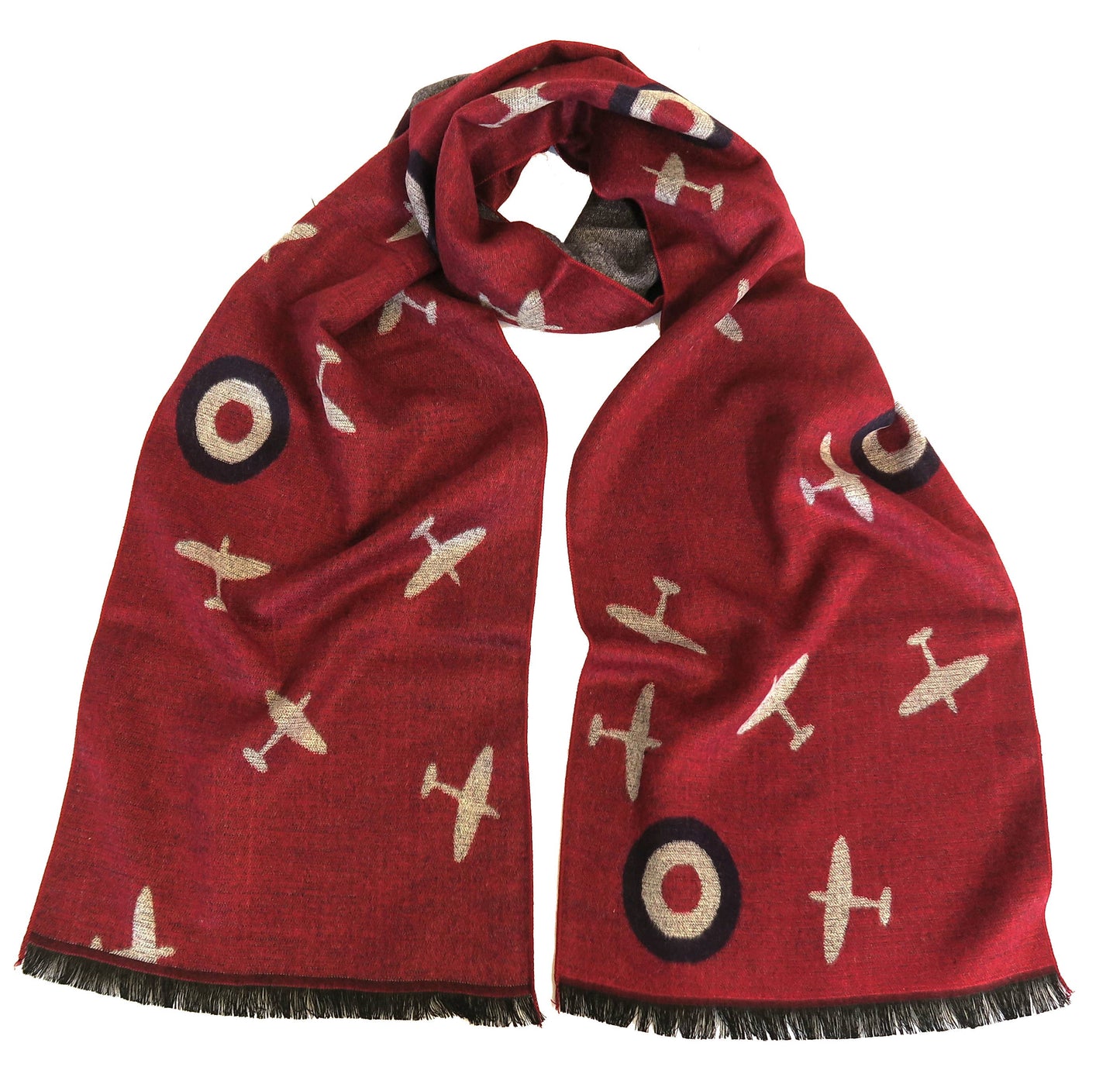 Spitfire & Roundels Soft Warm and Smart Winter Scarf