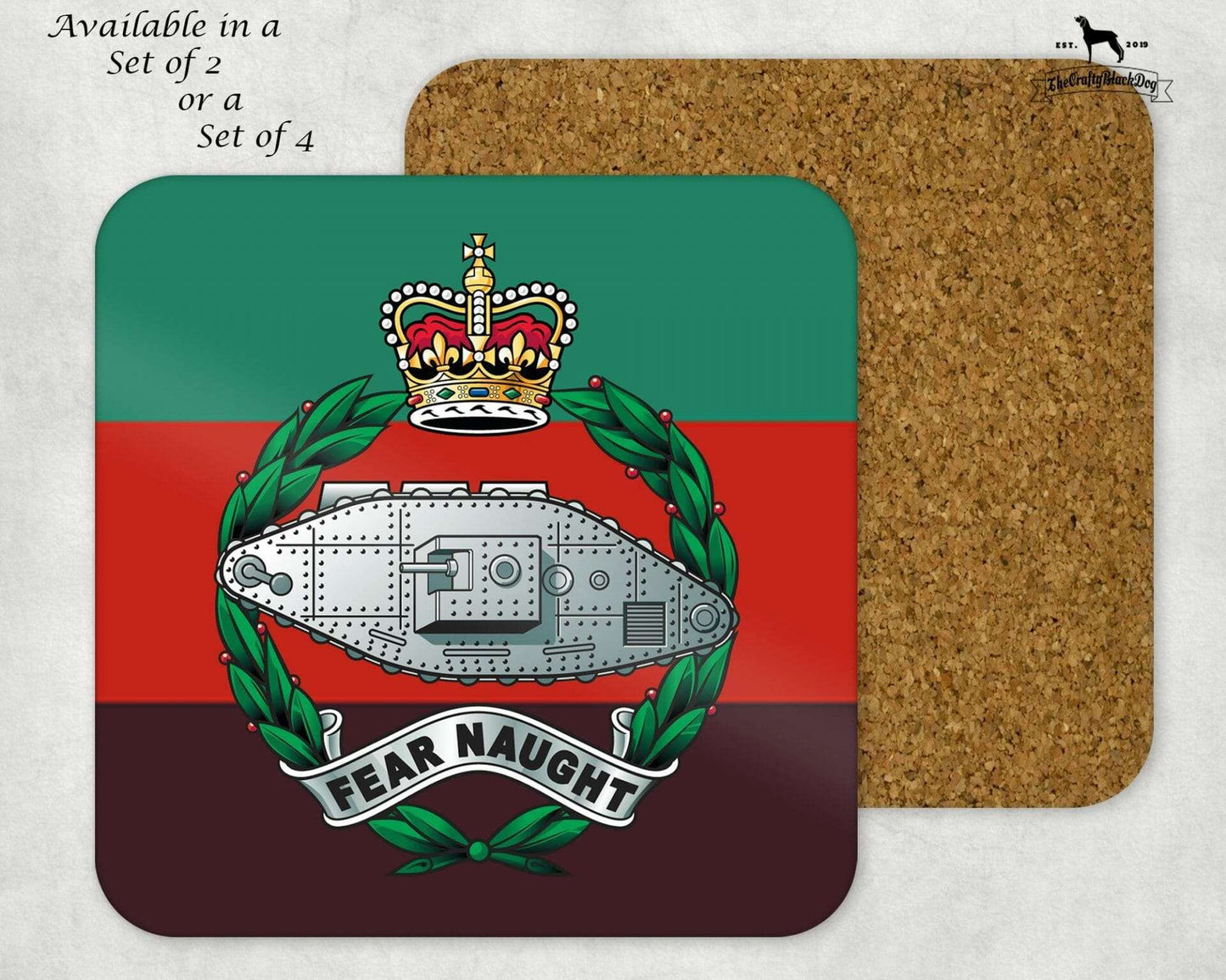 ROYAL TANK REGT - COASTER SET