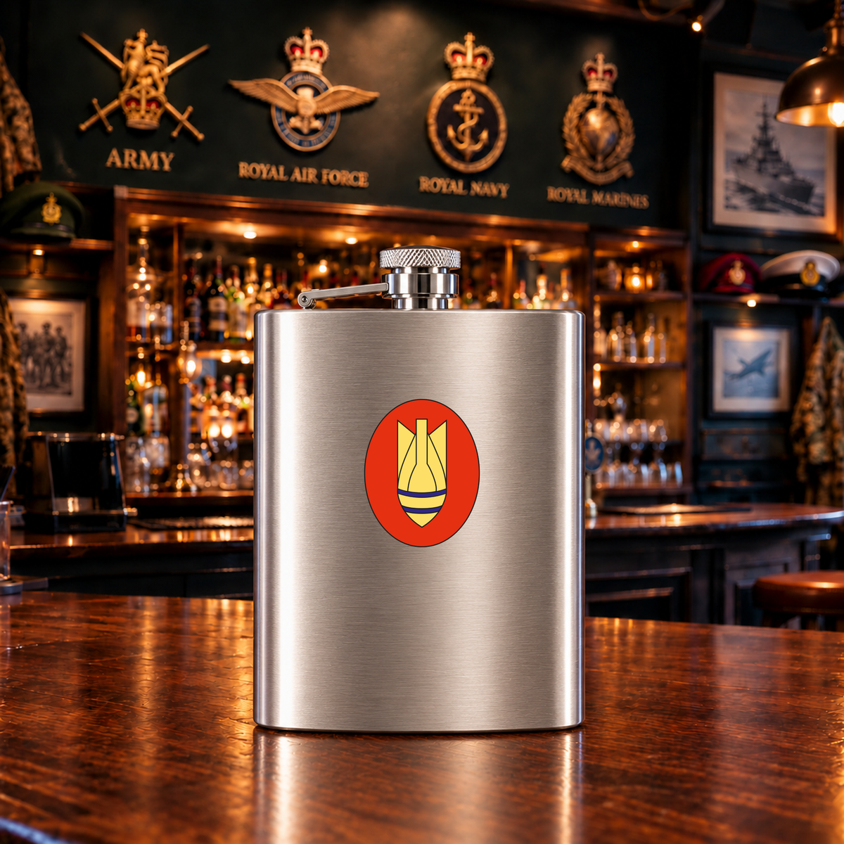 33 Regt Royal Engineers - Hip Flask — Hip_Flask