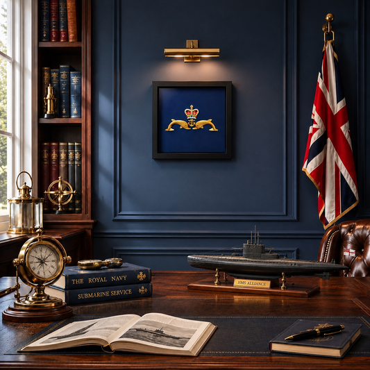 Royal Navy Submarine Service "Dolphins" Display Frame | Officially Licensed