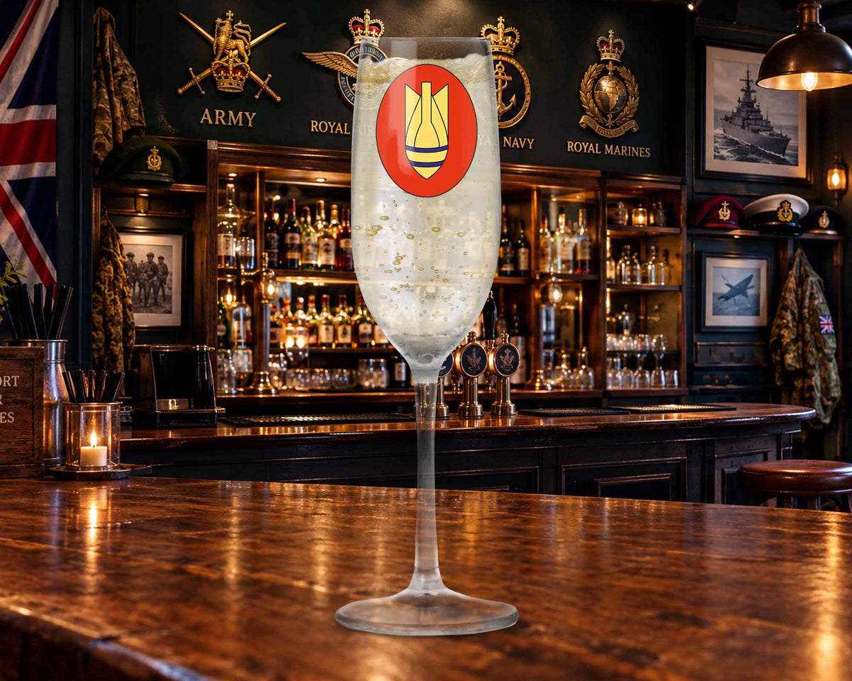 33 Engineer Regiment - Champagne/Prosecco Flute Glass
