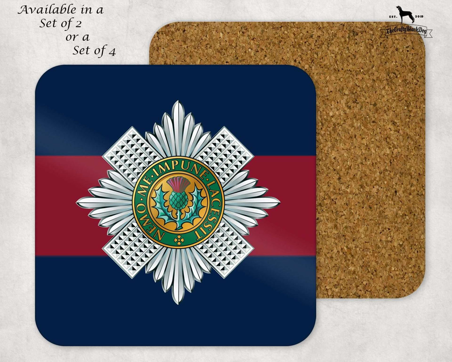 SCOTS GUARDS - COASTER SET