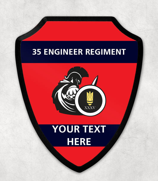 35 Engineer Regiment - Printed Wall Shield