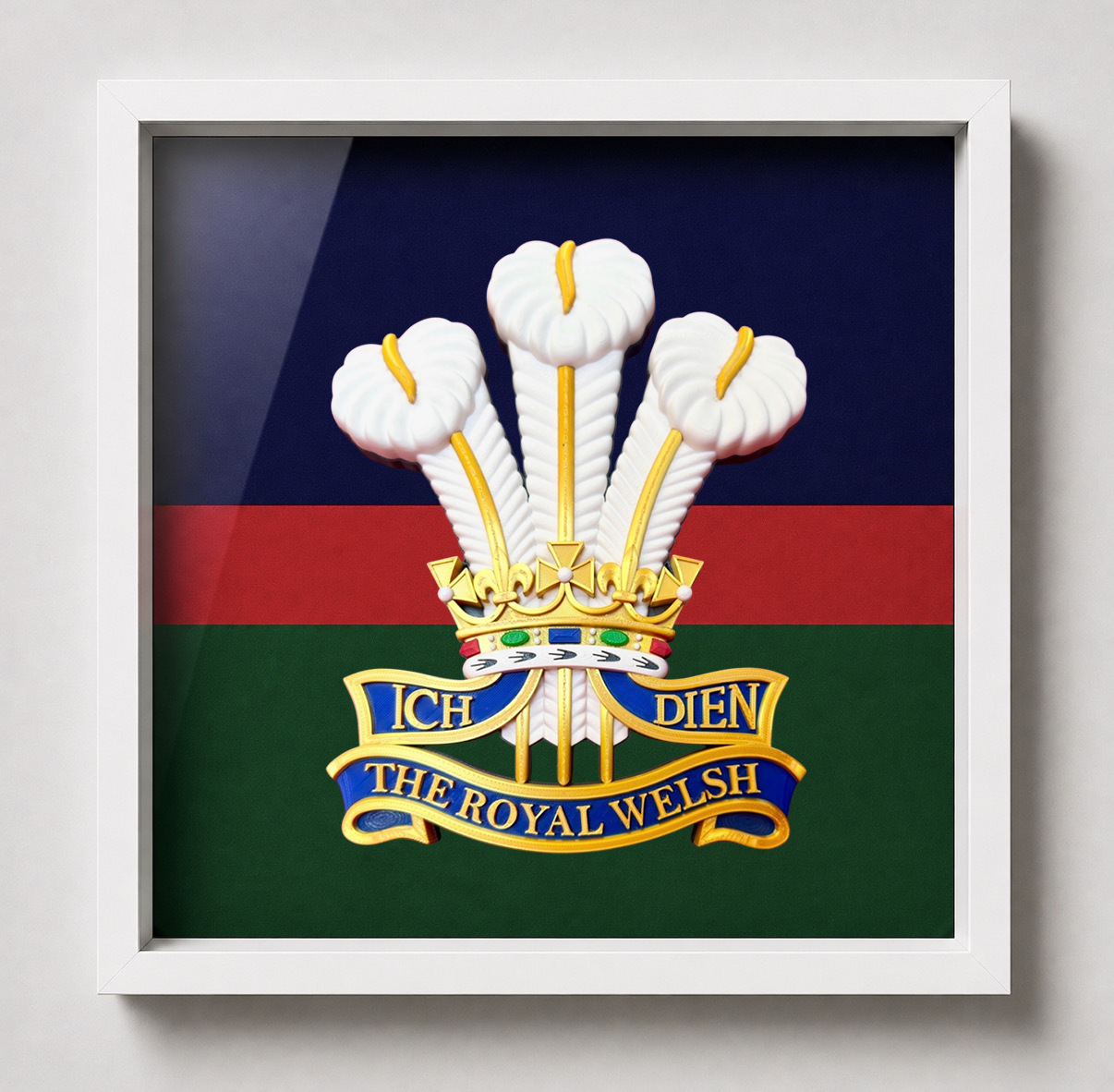 The Royal Welsh Cap Badge Display Frame | Officially Licensed