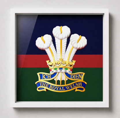 The Royal Welsh Cap Badge Display Frame | Officially Licensed
