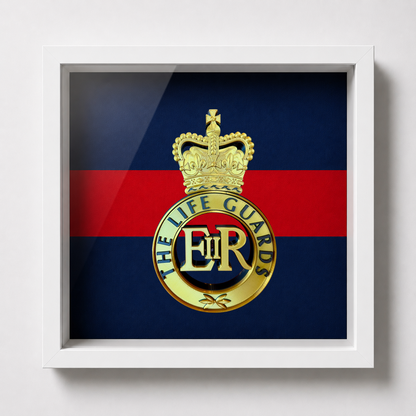 Life Guards Cap Badge Display Frame – Queen's Crown | Officially Licensed