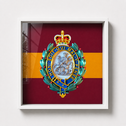 Royal Regiment of Fusiliers Cap Badge Display Frame Queen's Crown | Officially Licensed