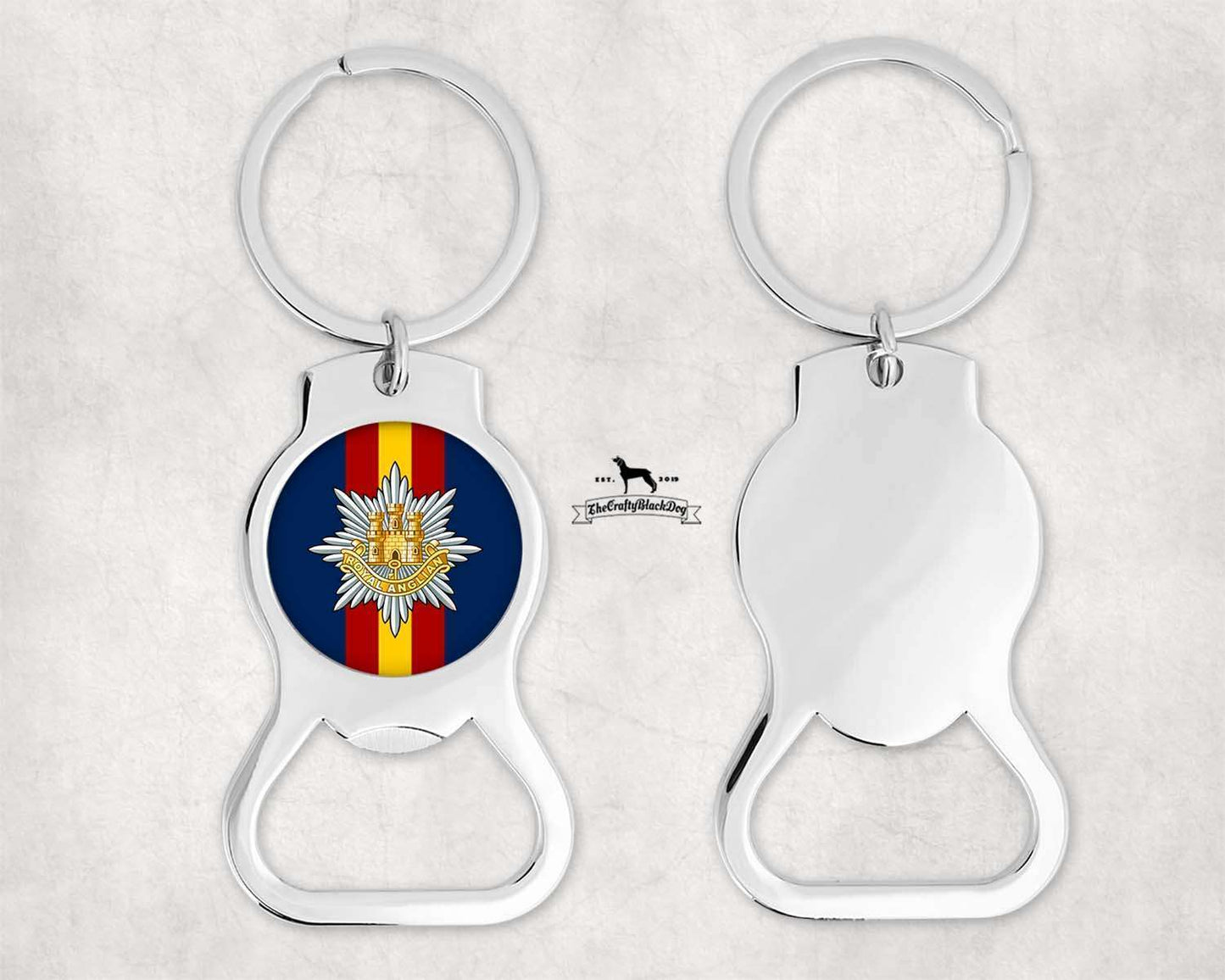 3rd Bn Royal Anglian Regiment - Bottle opener keyring