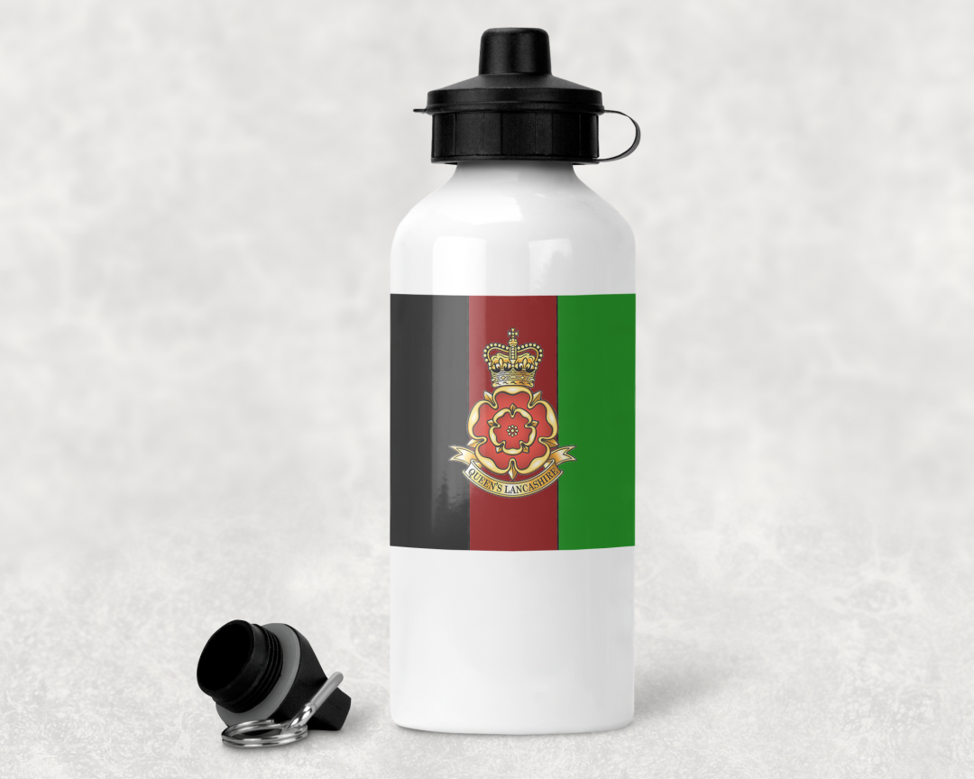 QUEEN'S LANCASHIRE REGT - ALUMINIUM WATER BOTTLE