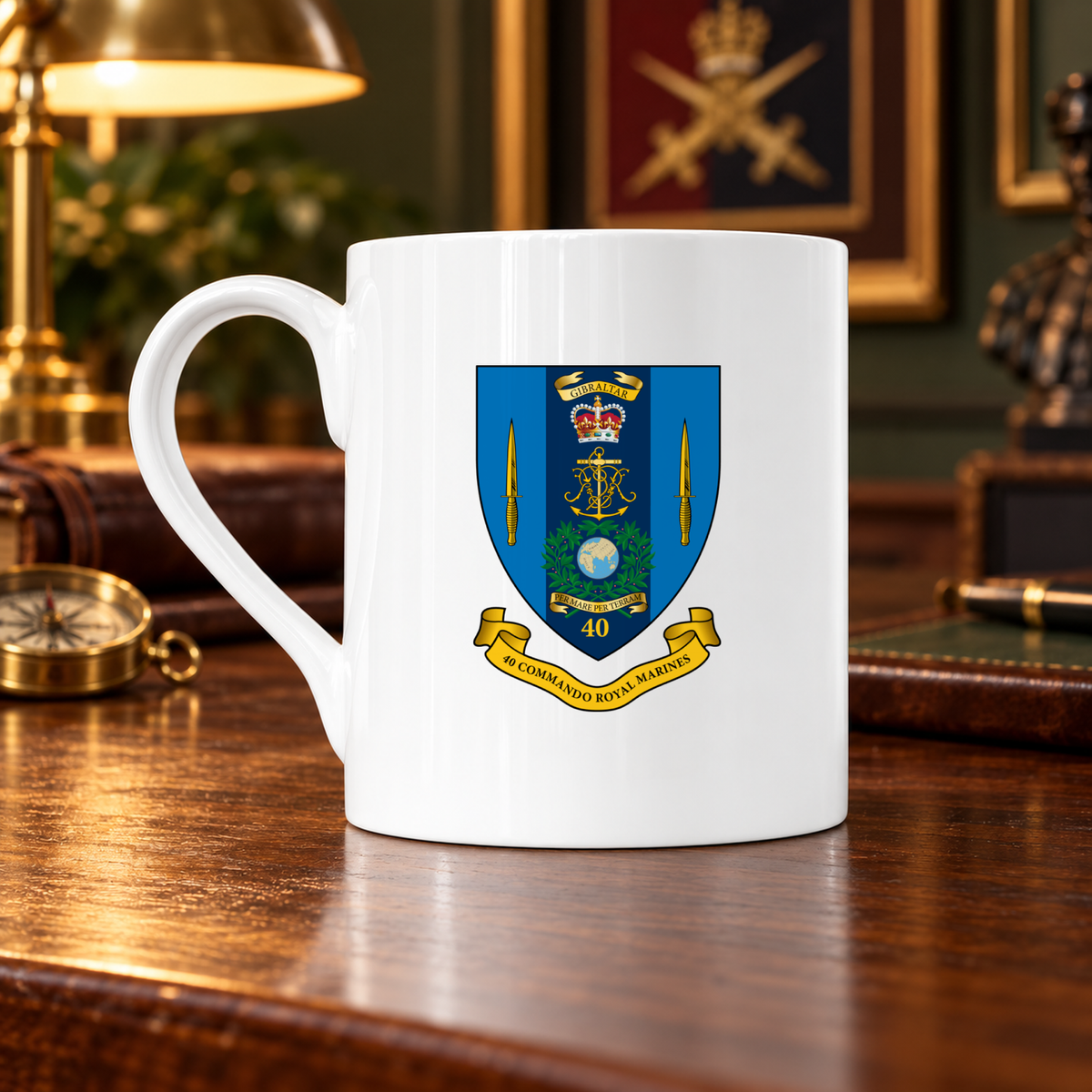 40 Commando RM - Bone China Mug | The Crafty Black Dog