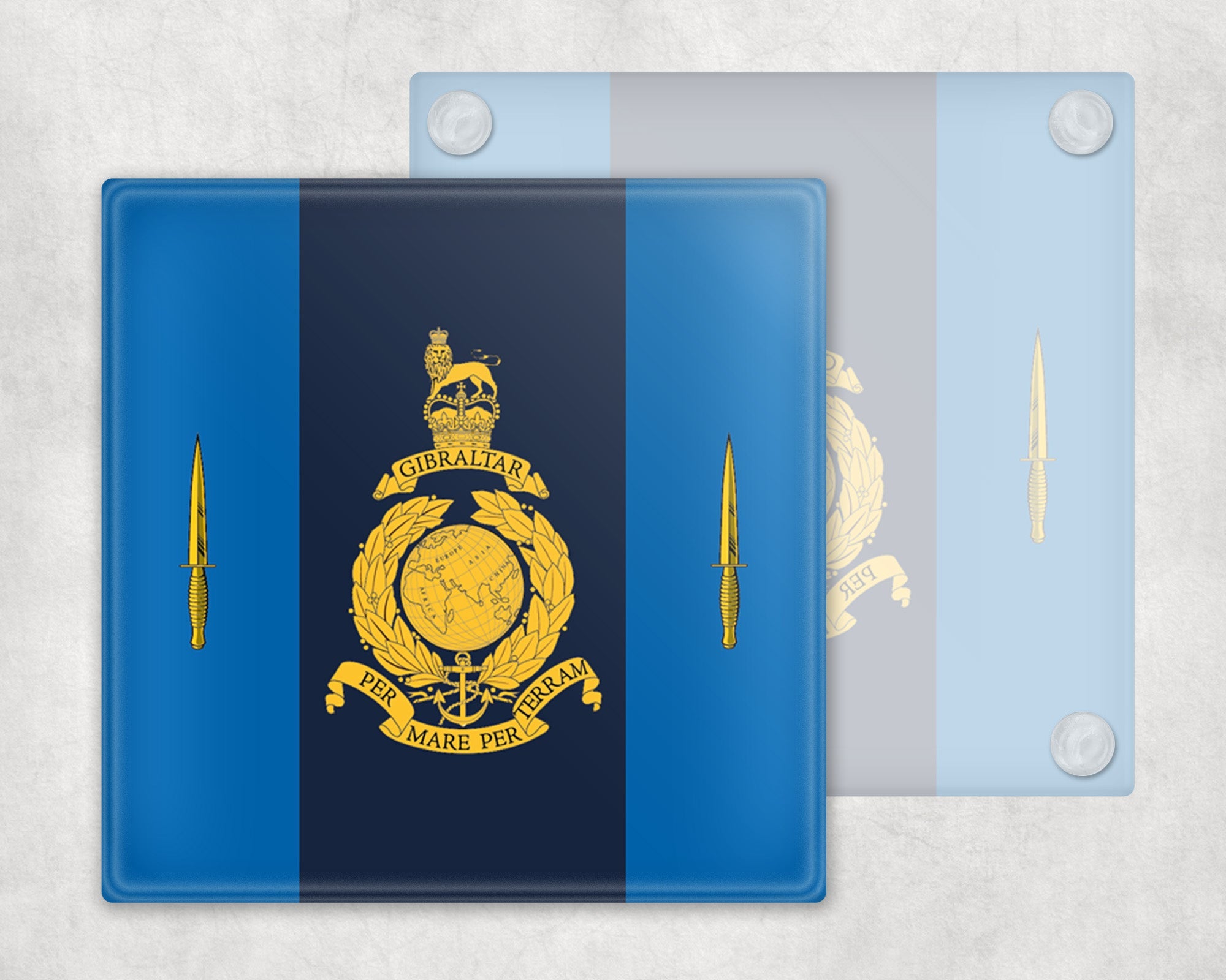 40 Commando RM - Glass Coaster – The Crafty Black Dog