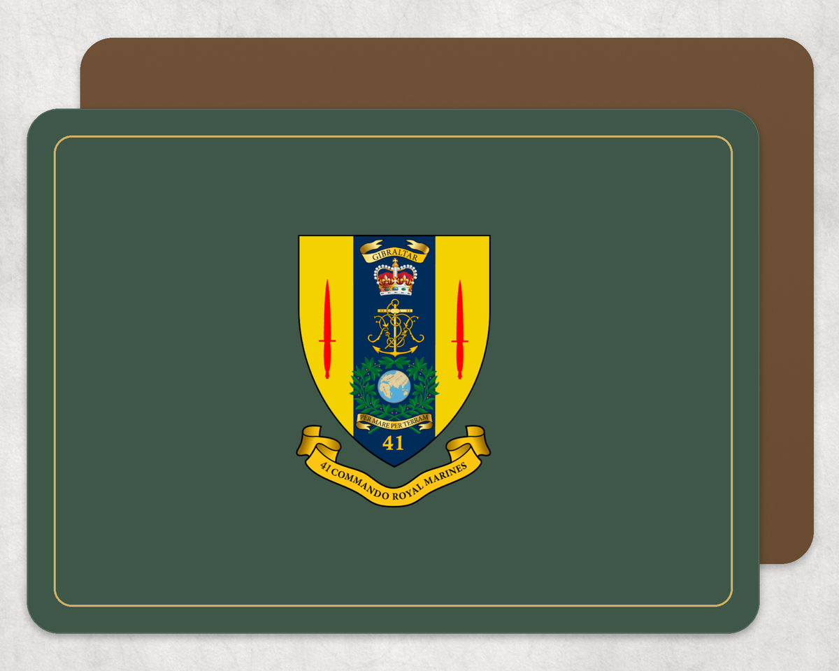 41 Commando RM - Placemat â€” RM Coaster_3E5748_Gold_Border_Smart_Object copy