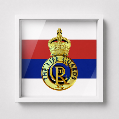Life Guards Cap Badge Display Frame | King's Crown | MOD-Licensed Gift