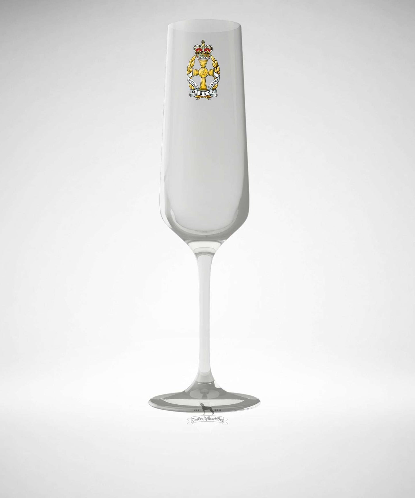 Queen Alexandra's Royal Army Nursing Corps - Champagne/Prosecco Flute