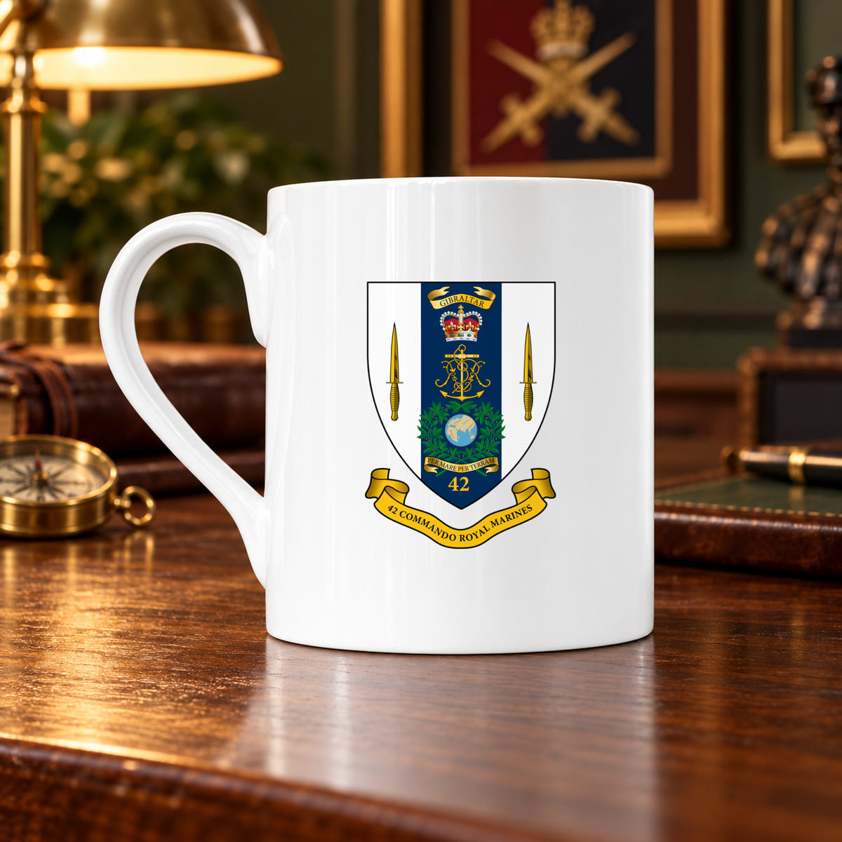 42 Commando RM - Bone China Mug | The Crafty Black Dog