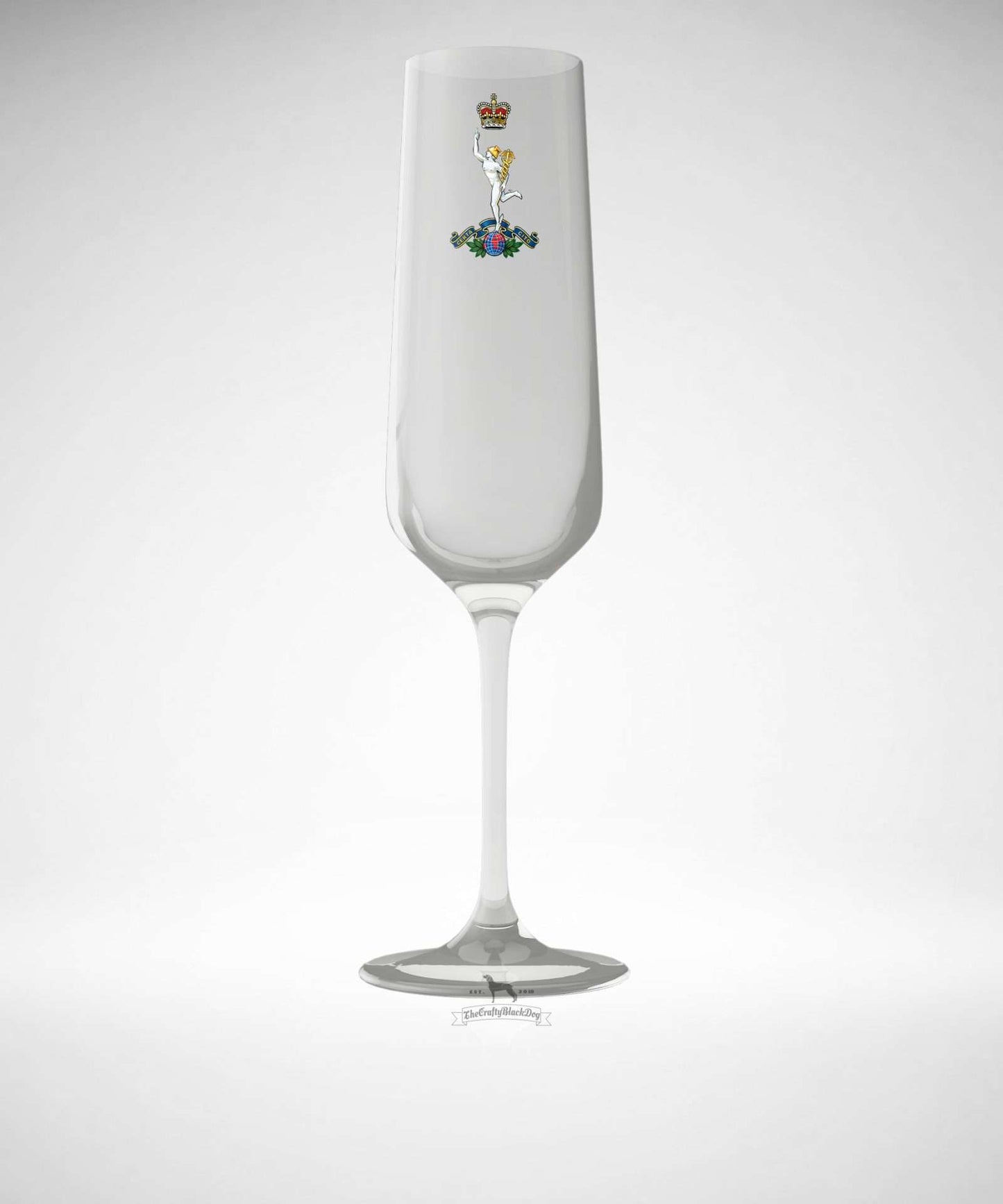 Royal Corps of  Signals - Champagne/Prosecco Flute