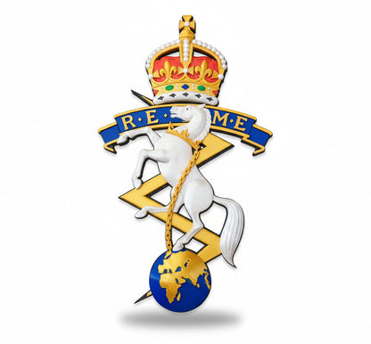 REME 3D Printed Cap Badge King's Crown