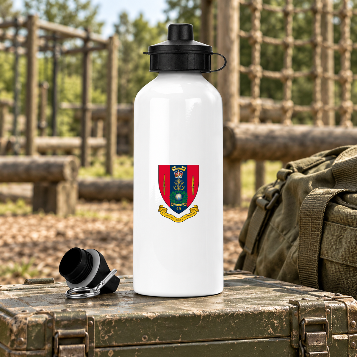 45 Commando RM - Water Bottle | The Crafty Black Dog â€” 20oz_Water_Bottle_Military_Fitness_Smart_Object copy