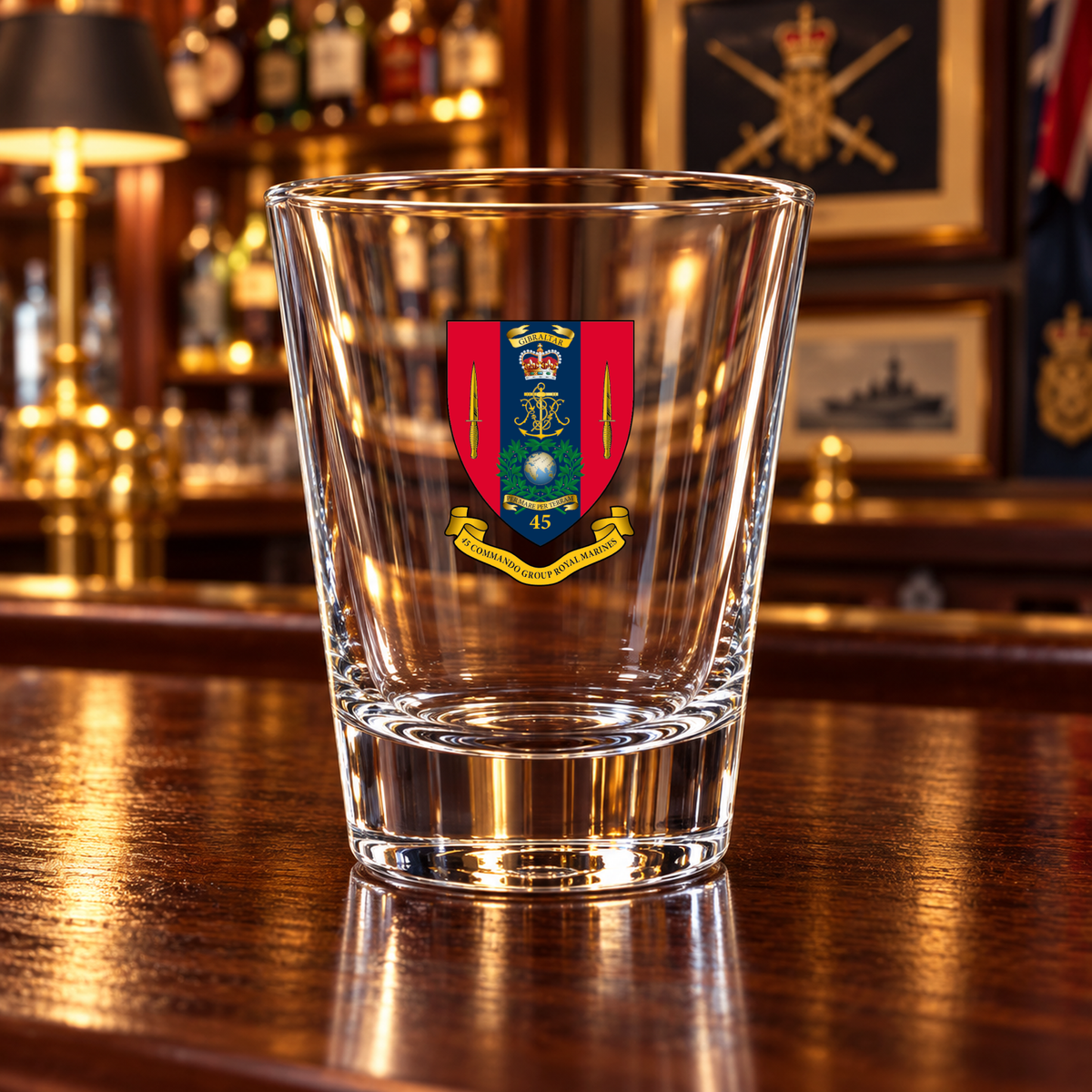 45 Commando RM - Shot Glasses | The Crafty Black Dog — Frosted_Shot_Glass_Military_Bar_Smart_Object copy