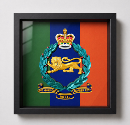 King's Own Royal Border Regiment Full Colour Stable Belt Display Frame | Officially Licensed
