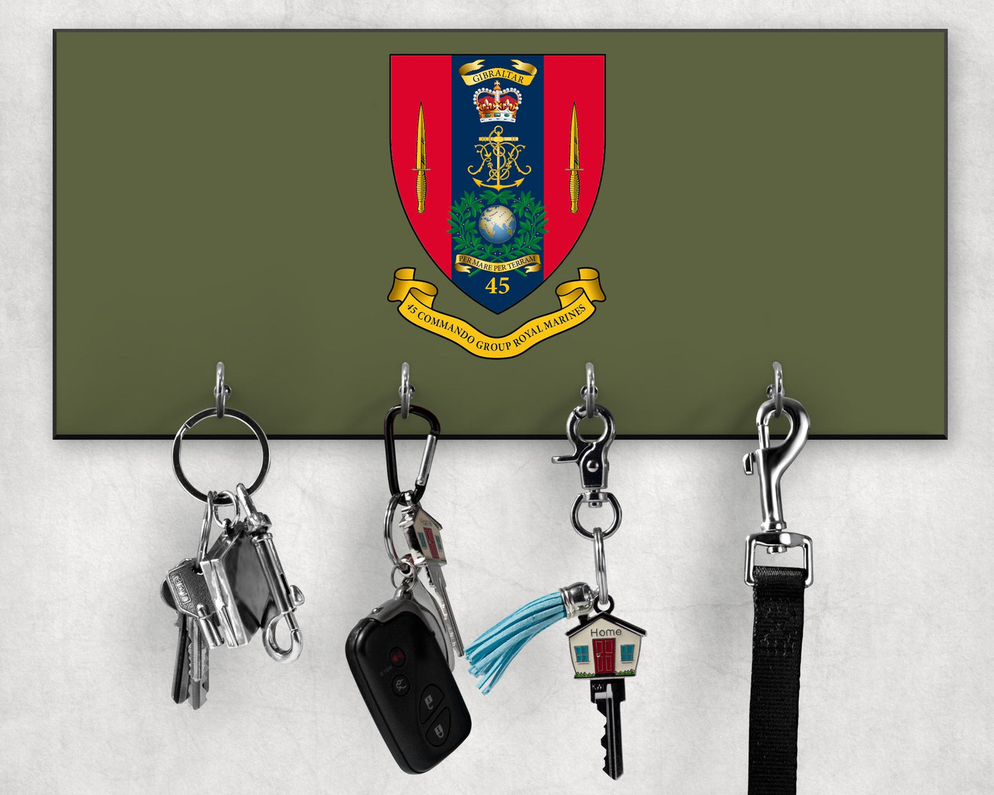 45 Commando RM - Wooden Key/Beret Hook