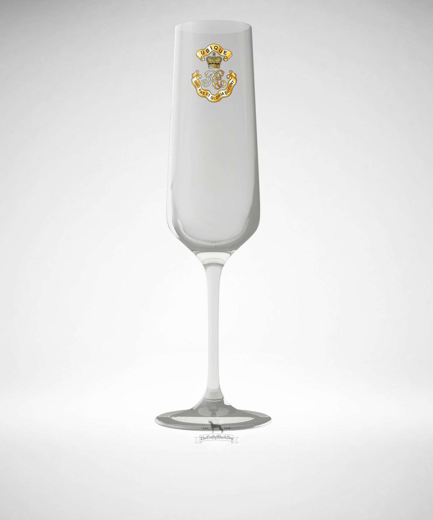 Royal Engineers Ubique - Champagne/Prosecco Flute