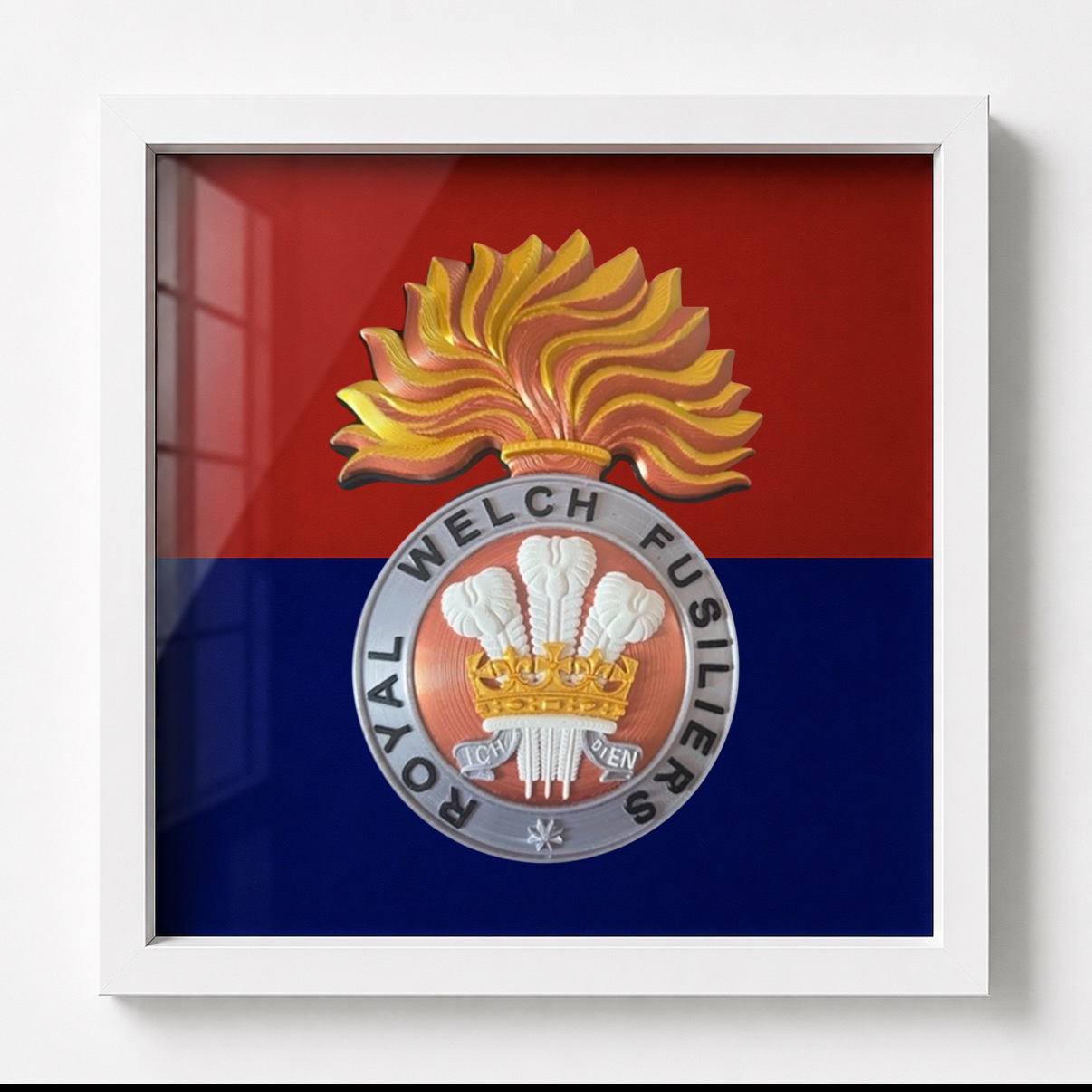 Royal Welch Fusiliers Cap Badge Display Frame | Officially Licensed