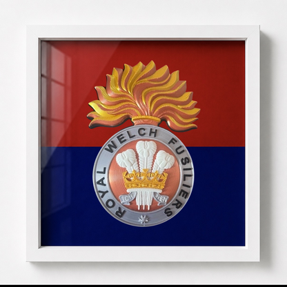 Royal Welch Fusiliers Cap Badge Display Frame | Officially Licensed