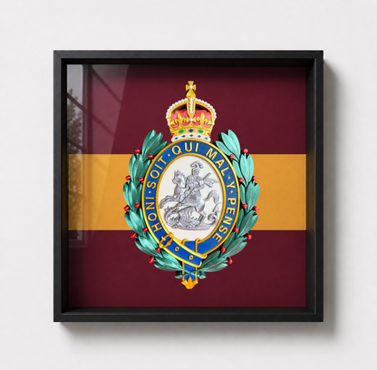 Royal Regiment of Fusiliers Cap Badge Display Frame King's Crown | Officially Licensed