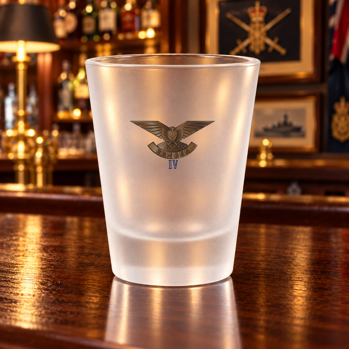 4th Battalion, The Ranger Regiment (4 RANGER) - Shot Glasses | The Crafty Black Dog — Clear_Shot_Glass_Military_Bar_Smart_Object copy
