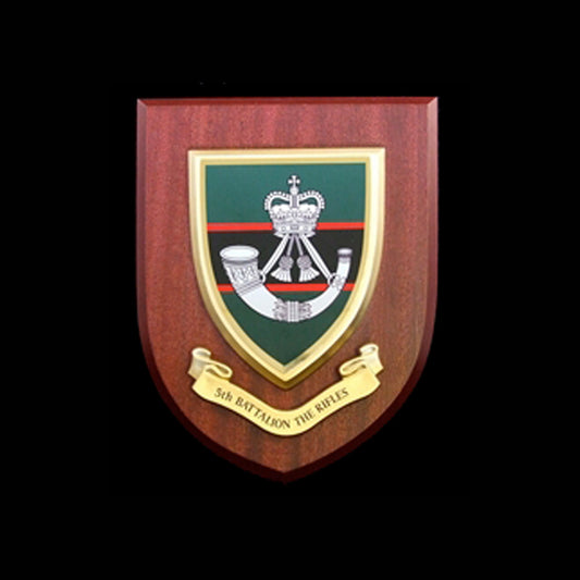 5th Bn  Rifles - Wall Shield Plaque | MOD Licensed Seller | Regimental