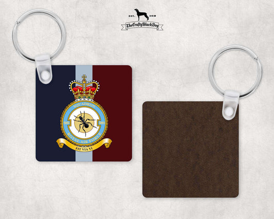 5001 Squadron RAF - Square Key Ring