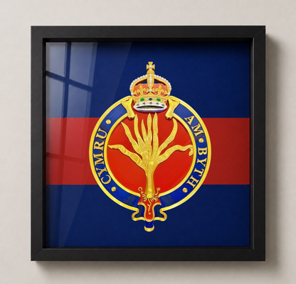 Welsh Guards King's Crown Cypher Display Frame | Officially Licensed