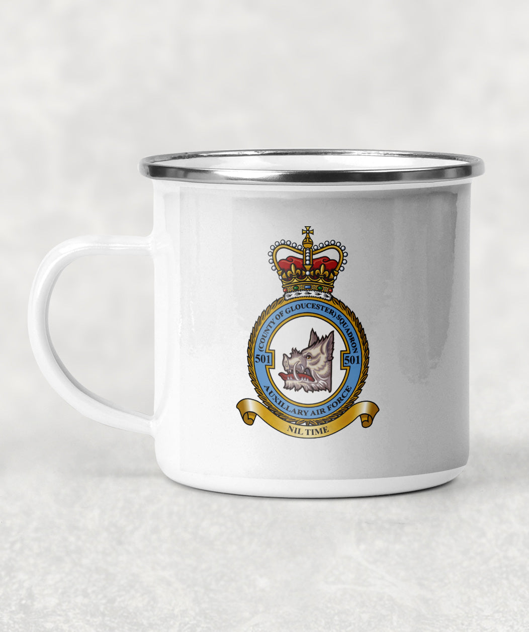 501 (County of Gloucester) SQN - Enamel Mug