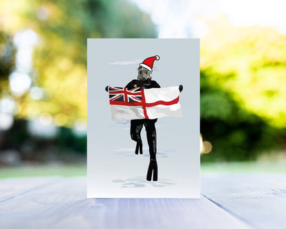 Gillian Jones Designs - White Ensign Diver Christmas Card