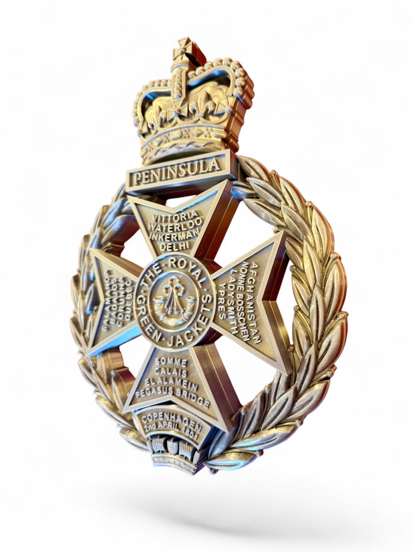 Royal Green Jackets Silver Cap Badge
