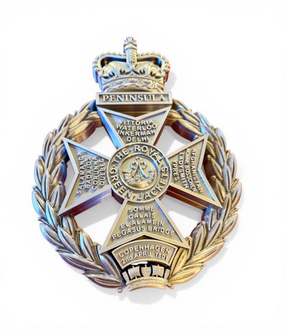 Royal Green Jackets Silver Cap Badge