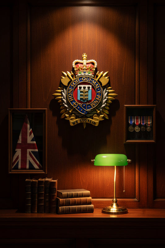 Royal Logistics Corps Queen's Crown Cap Badge