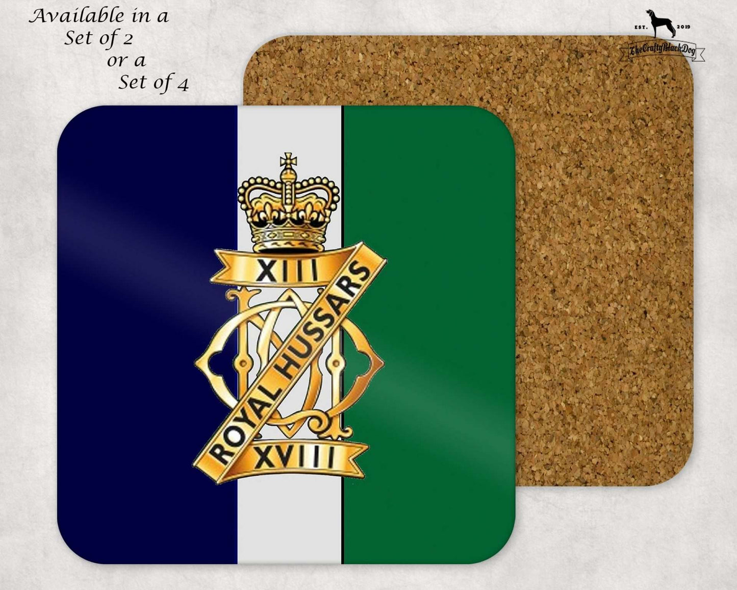 13/18th ROYAL HUSSARS - COASTER SET