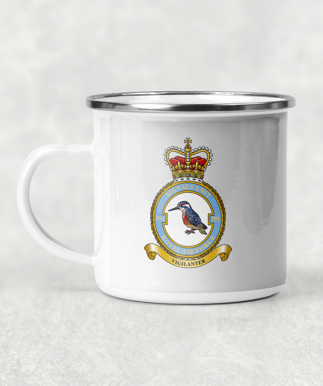 591 Signals Unit RAF - Enamel Mug