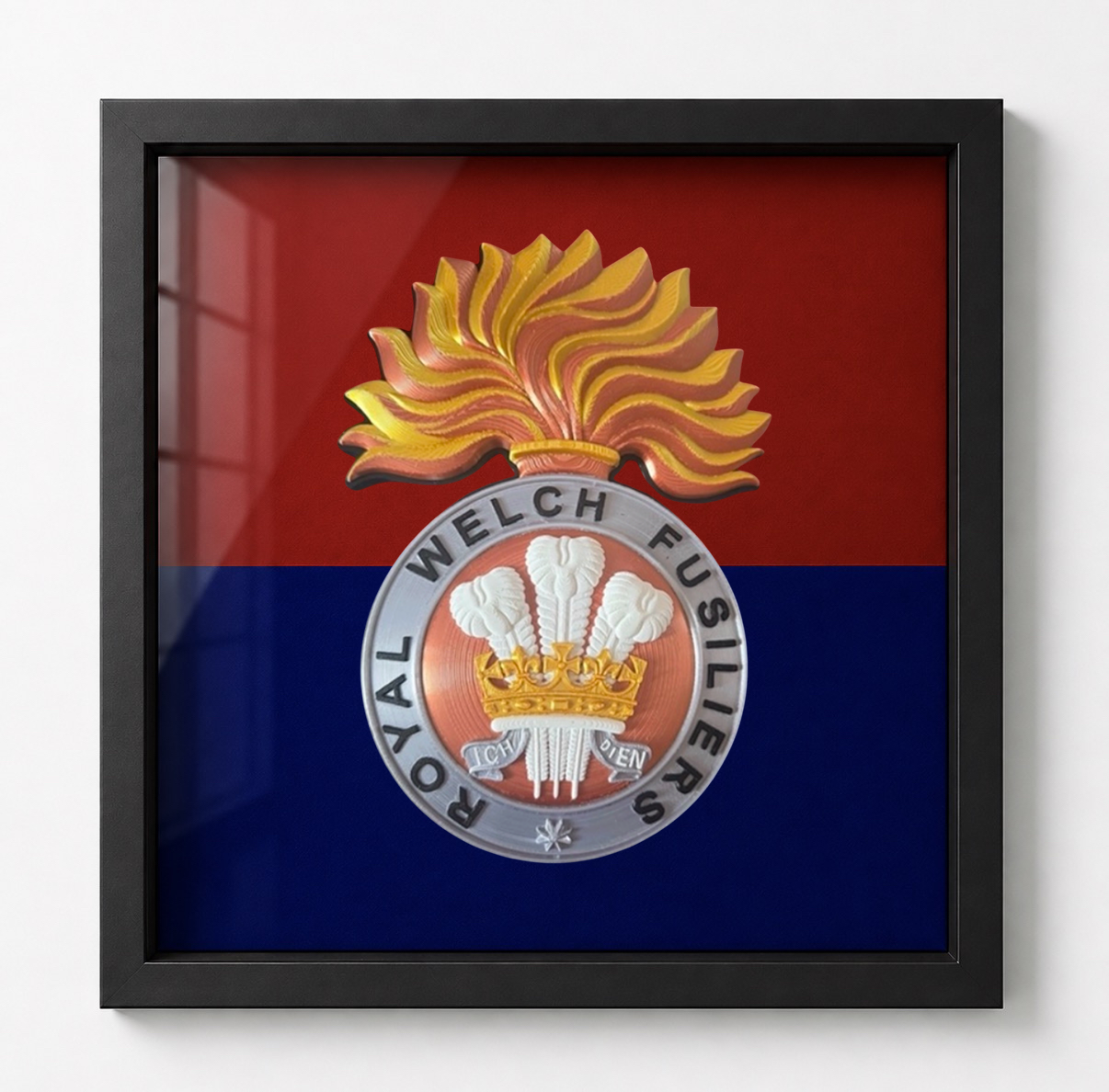 Royal Welch Fusiliers Cap Badge Display Frame | Officially Licensed