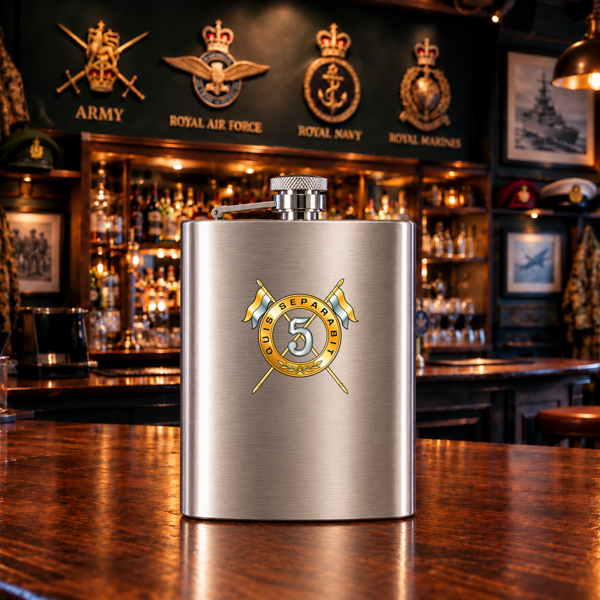 5th Royal Irish Lancers - Hip Flask — Hip_Flask