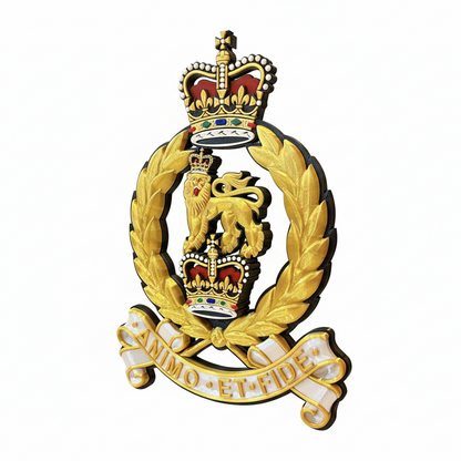 Adjutant General's Corps 3D Printed Cap Badge – Queen's Crown