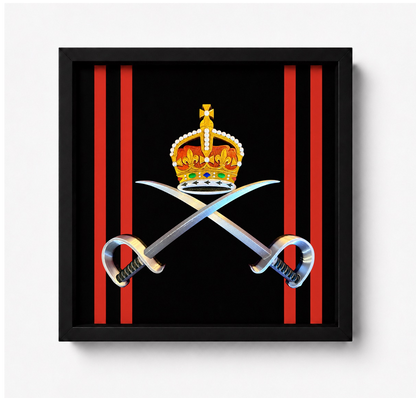Royal Army Physical Training Corps (RAPTC) Cap Badge Display Frame – King's Crown | Officially Licensed