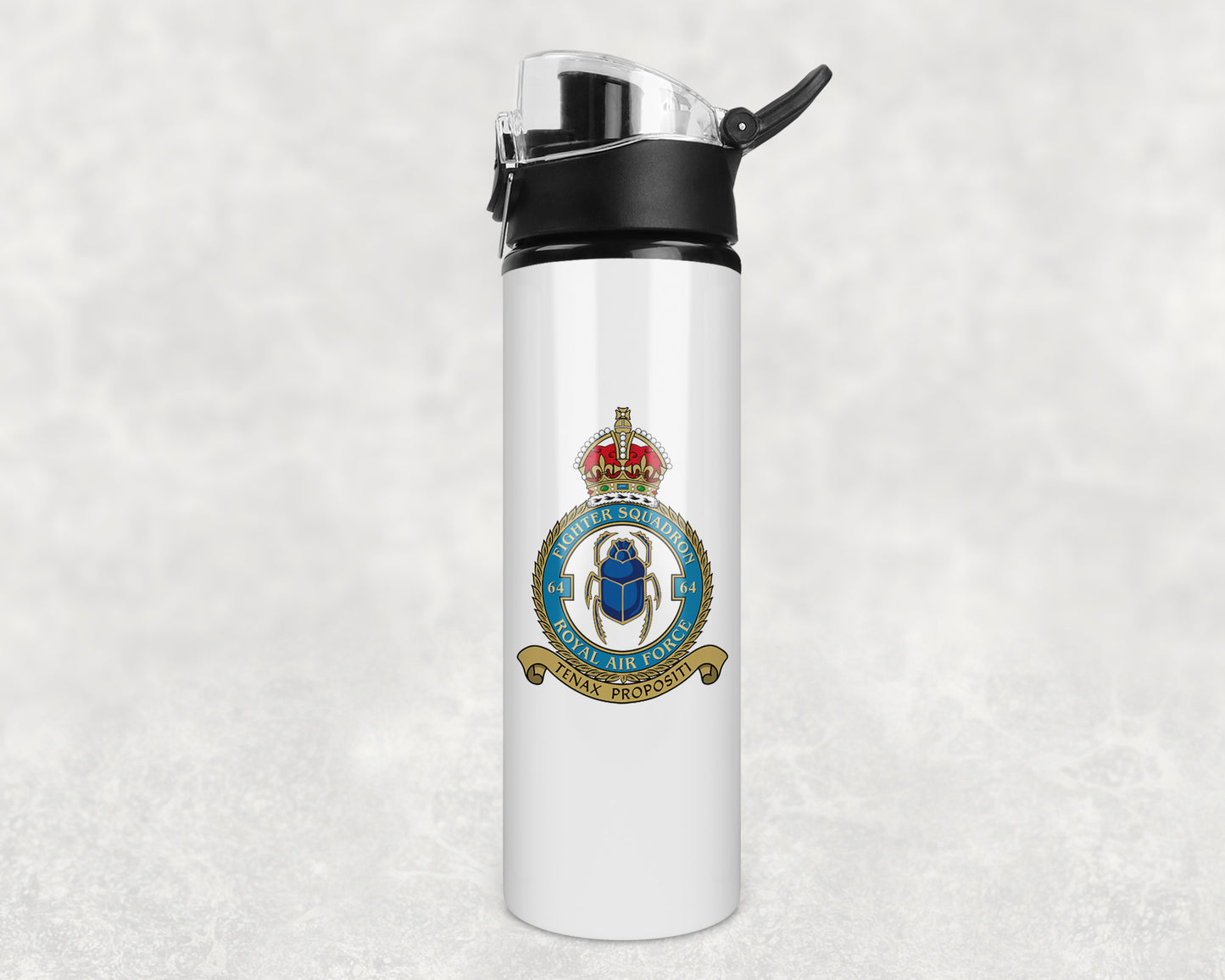 64 Fighter Squadron - Flip Top Water Bottle