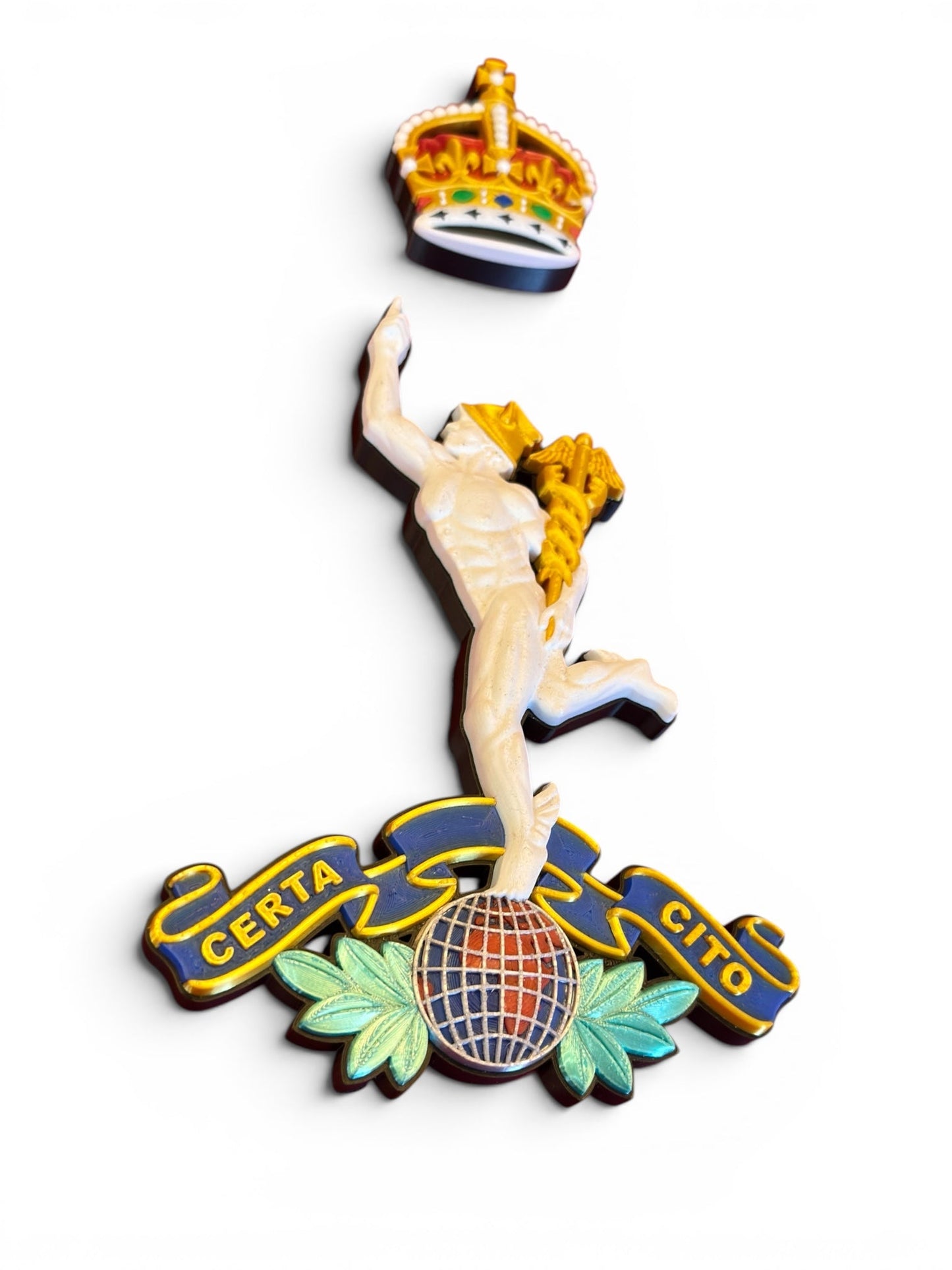 Royal Corps of Signals King's Crown Cap Badge