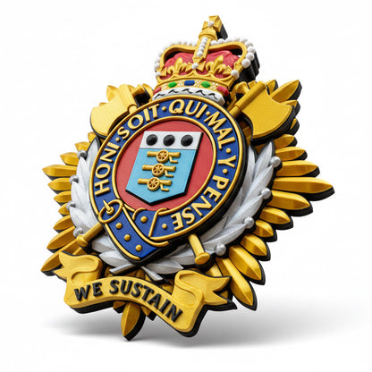 Royal Logistics Corps Queen's Crown Cap Badge